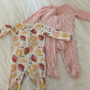 Carters 3-6 months zip up sleepers